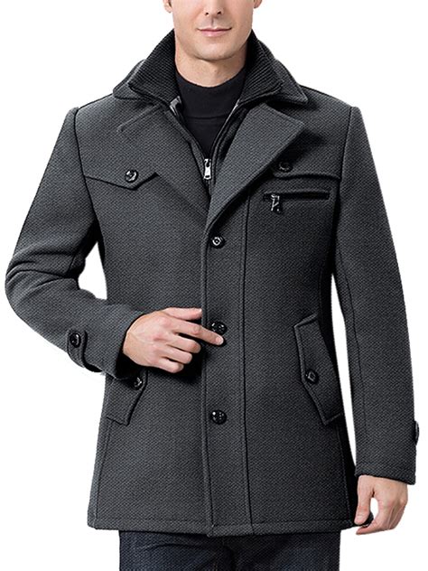 mens oversized peacoat|men's overcoat for sale.